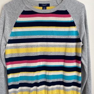 Chaps striped sweater size medium